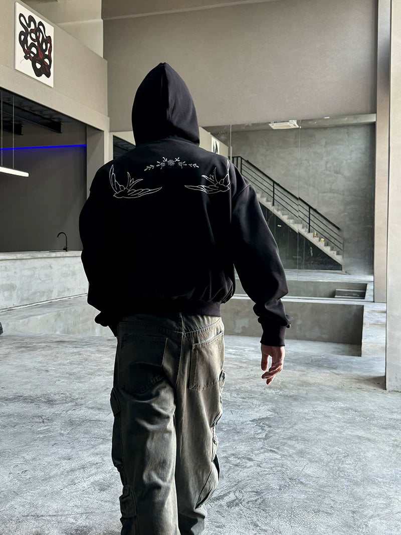 Graphic Print Oversize Hoodie WN21166