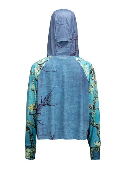 All-Over Print Sun Protection Zipper Hoodie WN18964