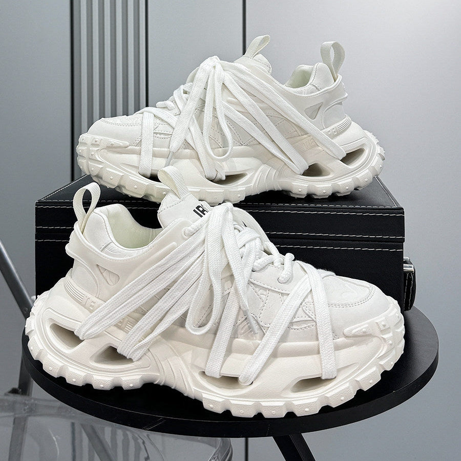 Thick Sole Lace-Up Sneakers WN24727
