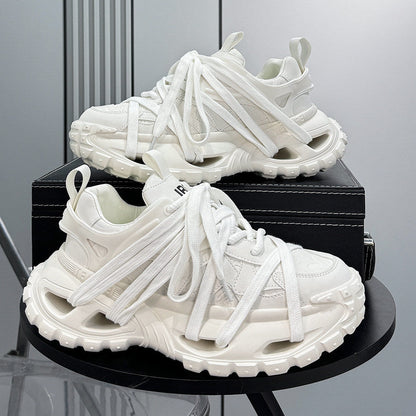Thick Sole Lace-Up Sneakers WN24727