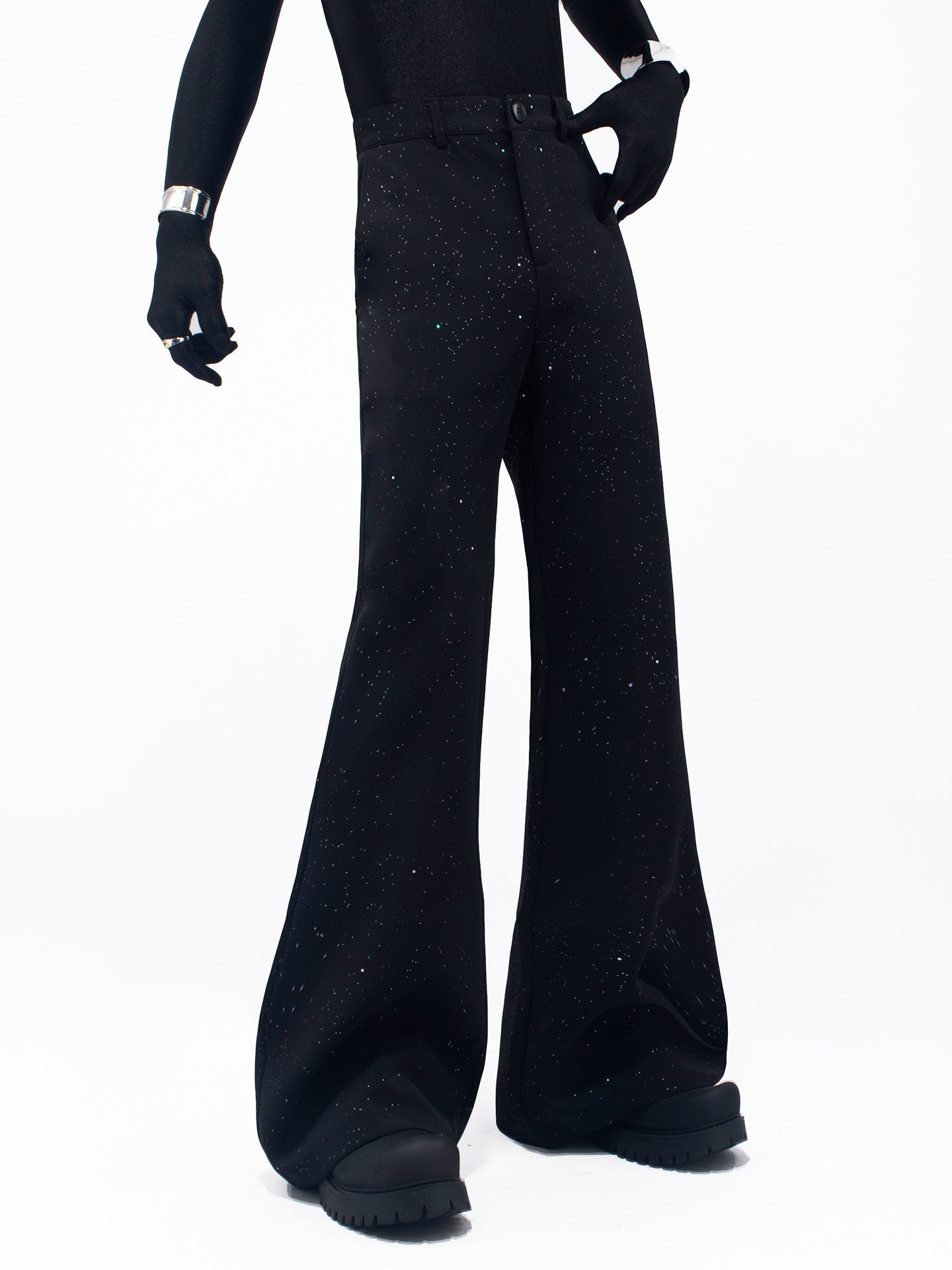 Sequin Flare Trousers WN23657