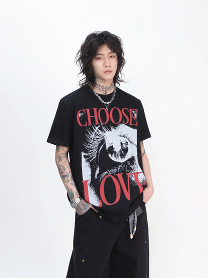 Graphic Print Oversize Short Sleeve T-Shirt WN24424