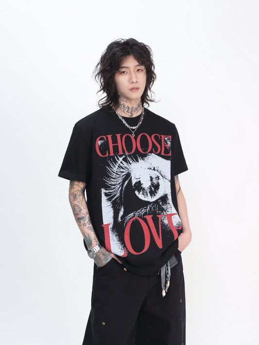 Graphic Print Oversize Short Sleeve T-Shirt WN24424