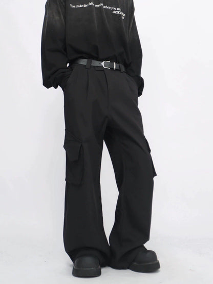 Multi Pocket Straight Leg Cargo Pants WN8352