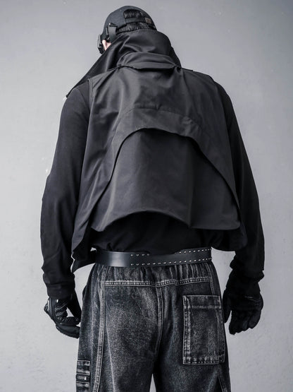 High-Neck Multi Pocket Mix Patch Tactical Vest WN22372