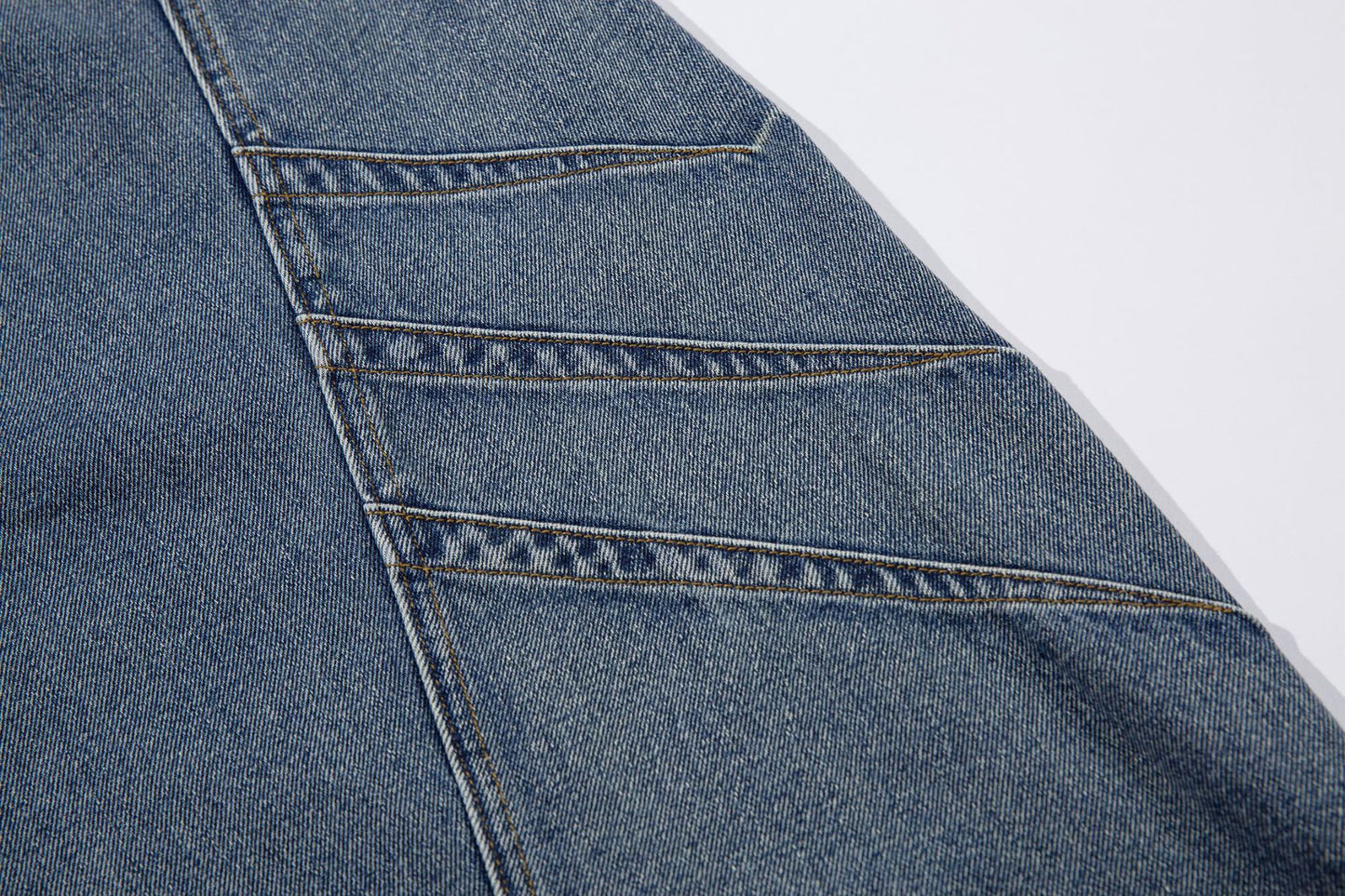 Washed Split-Design Denim Jeans WN13119