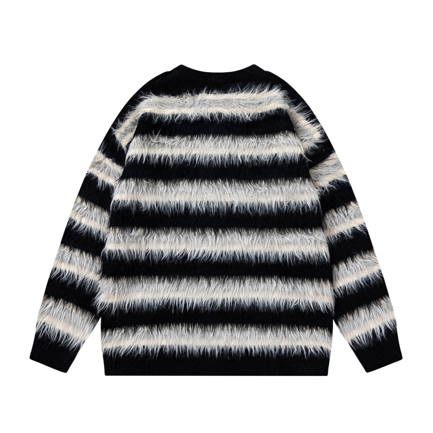 Stripe Oversize Knit Sweater WN11525