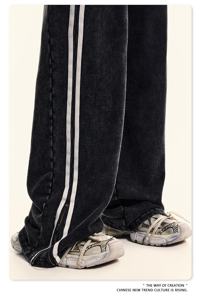 Washed Wide-leg Sweatpants WN6413