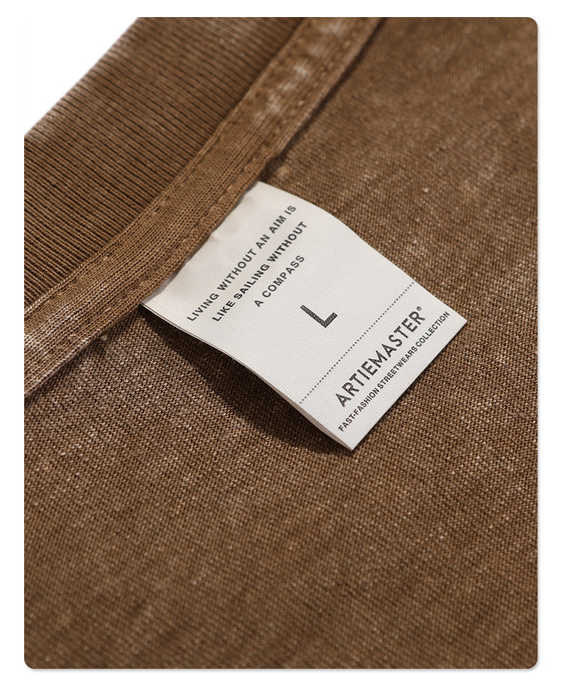 Vintage Dyed Oversize Short-sleeve T-shirt & Vintage Dyed Short Sweatpants Setup WN6631-K