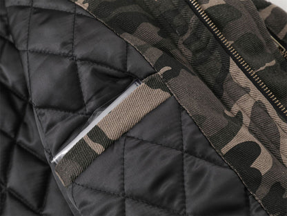 Camouflage Fur Collar Hooded Padded Jacket WN11555