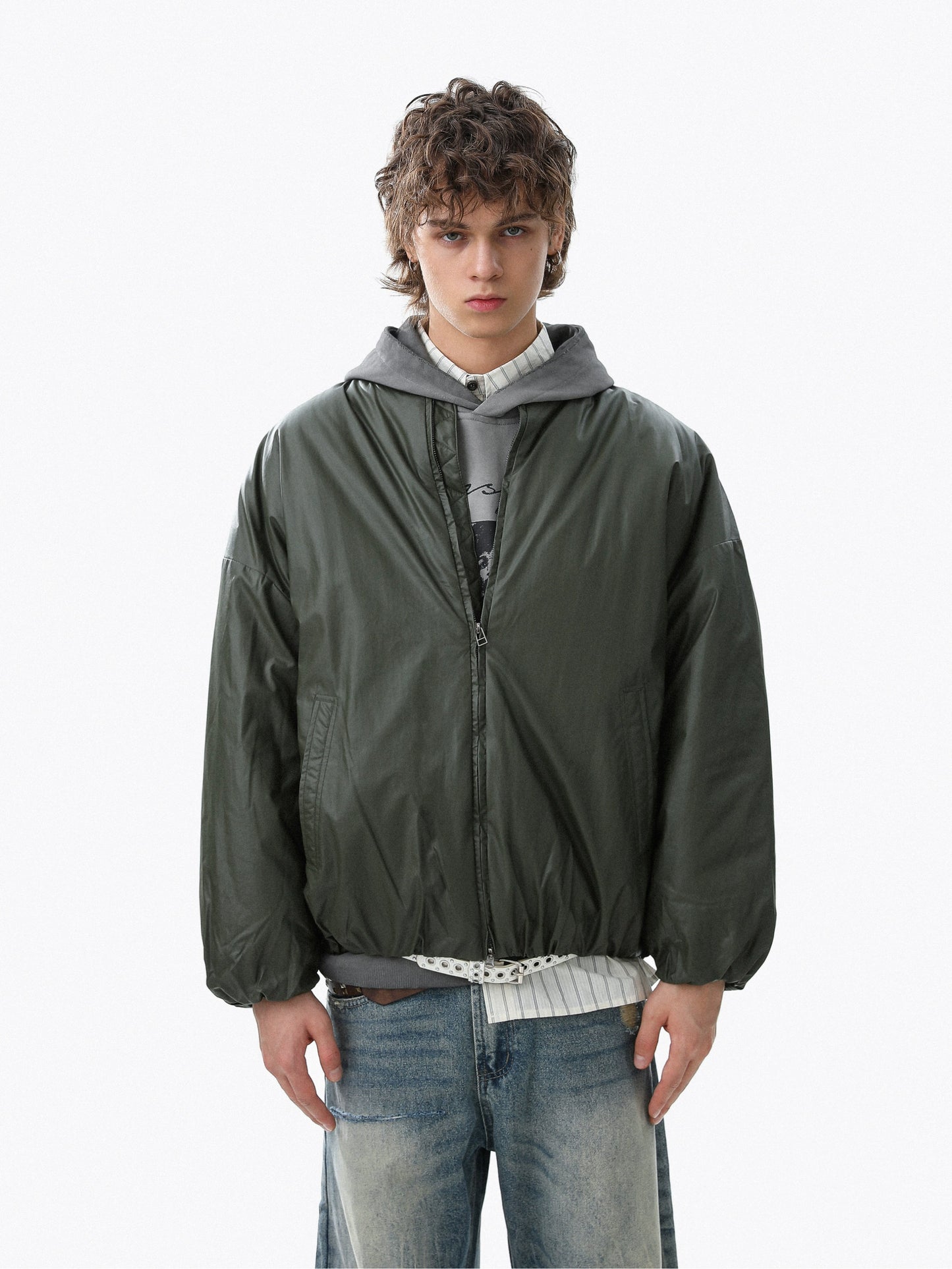 Plain Zipper Jacket WN22101