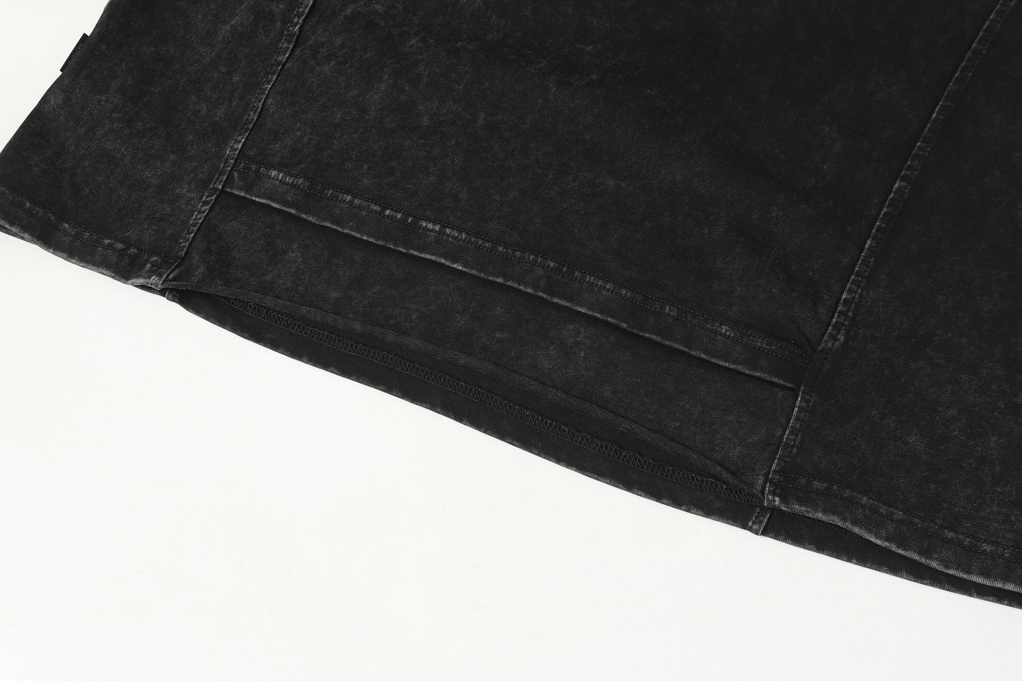 Washed Damage Pure Cotton Short Sleeve T-Shirt WN23055