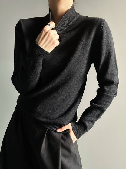 High-Neck Knit Sweater WN19654