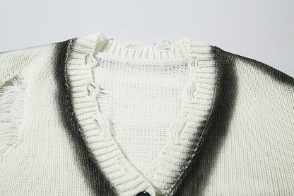 Zebra Print Oversize Knit Sweater WN11414