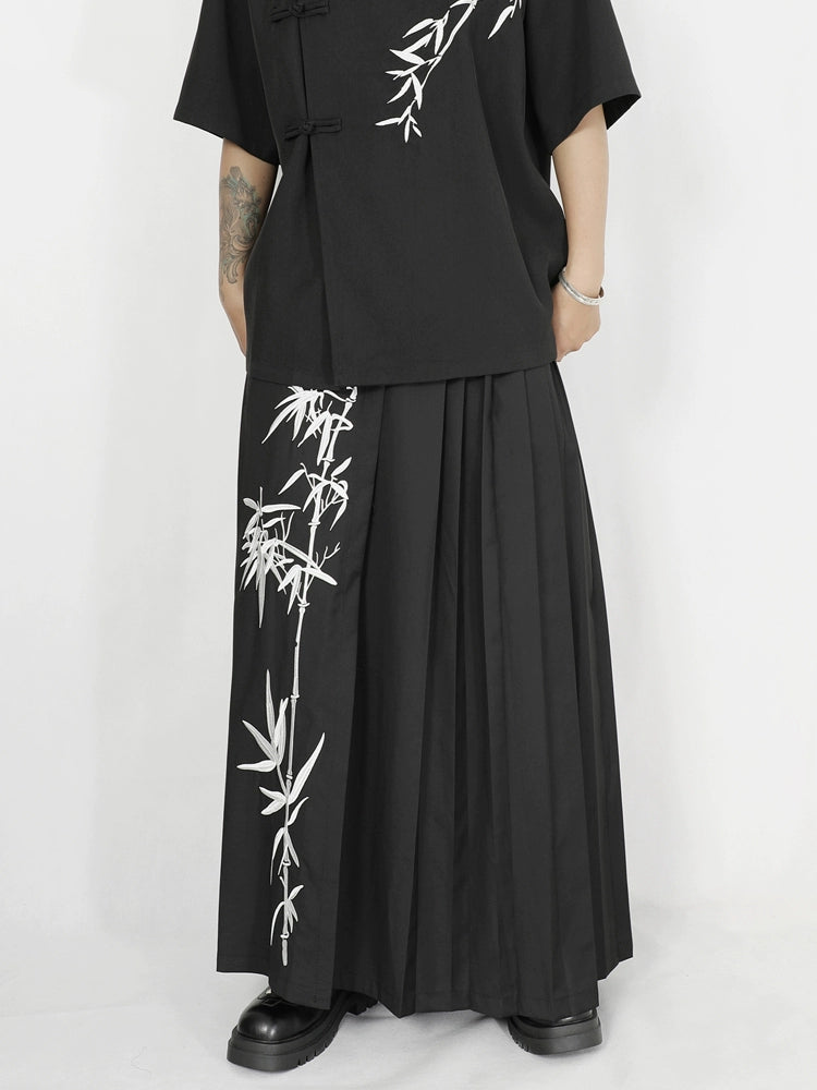 Embroidered A-Line Maxi Skirt WN20174