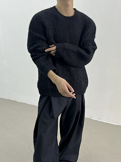 Oversize Pullover Thick Knit Sweater WN11664