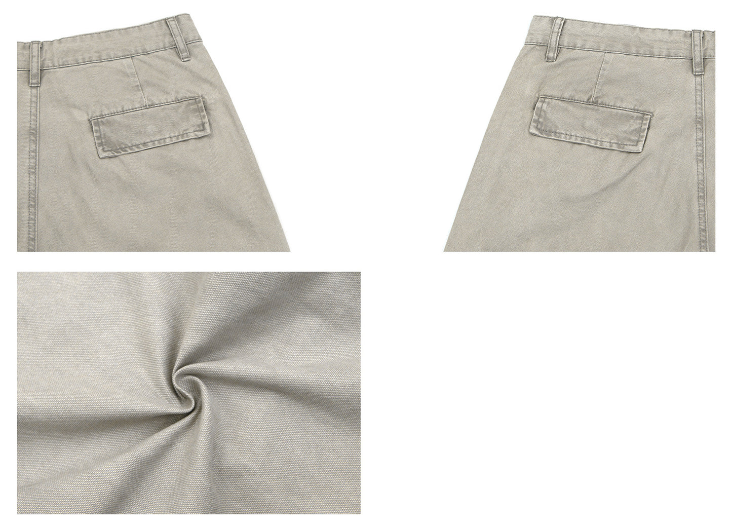 Heavyweight Washed Pleats Wide Leg Cargo Pants WN26307