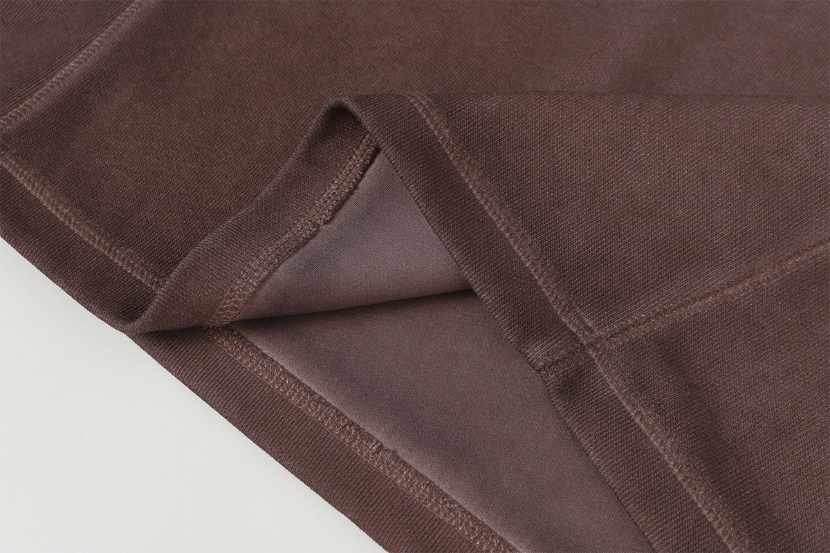 Heavyweight Washed Deconstructed Pullover Hoodie WN23059