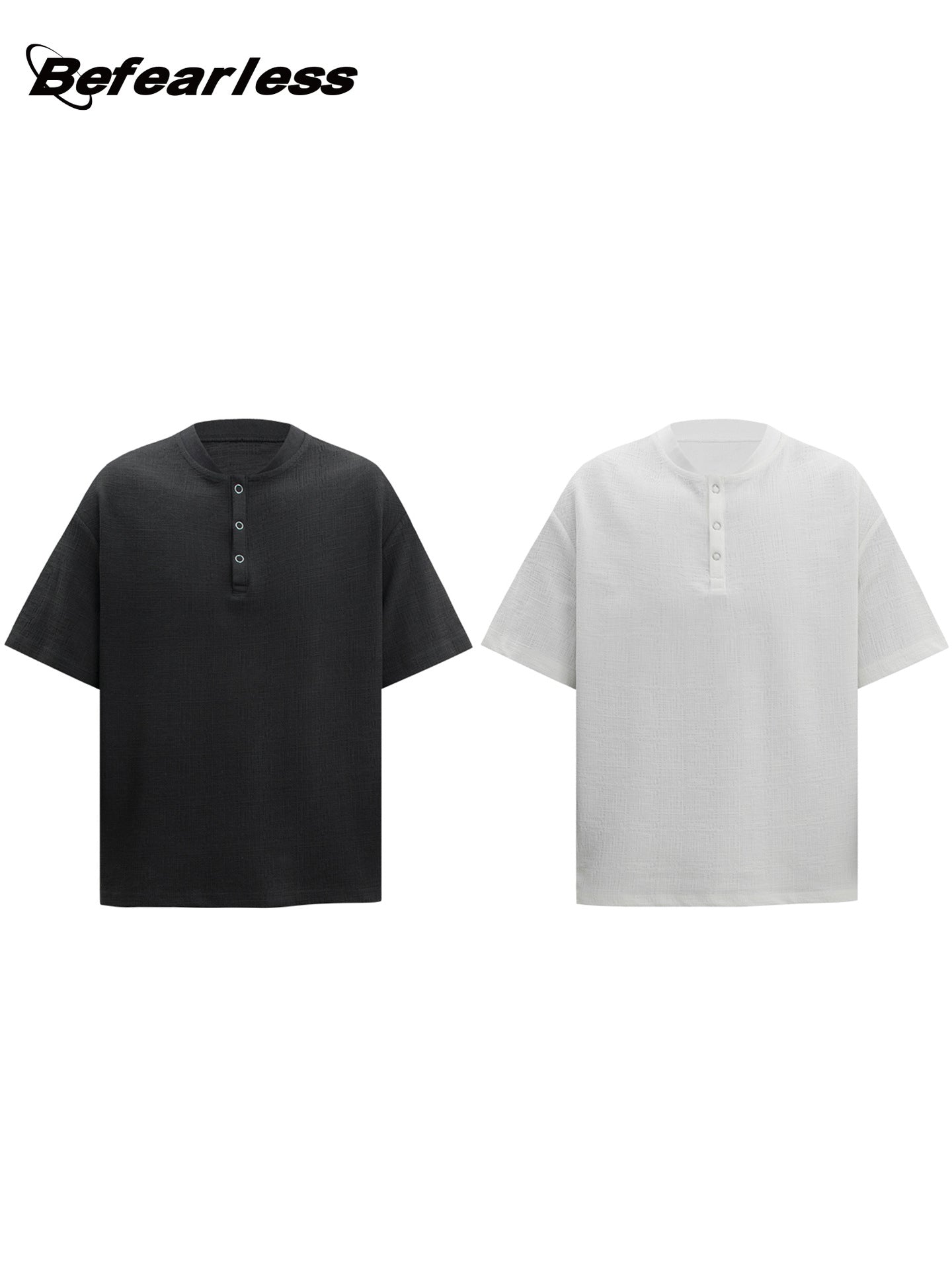 Henley Textured Short Sleeve T-Shirt WN26286