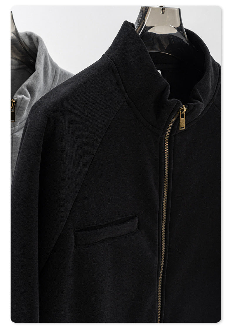 Heavyweight Fleece Lining Pullover Hoodie & Zipper Sweatshirt & Sweatpants Setup WN9937