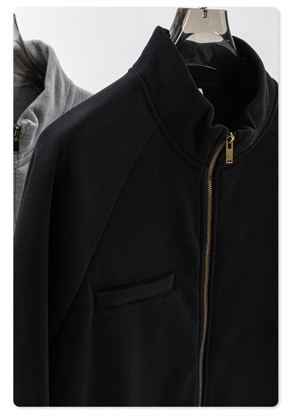 Sporty Zipper Jacket & Hoodie & Sweatpants Setup WN7880