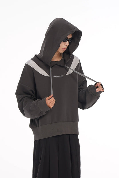 Contrast Color Pullover Hoodie WN9036