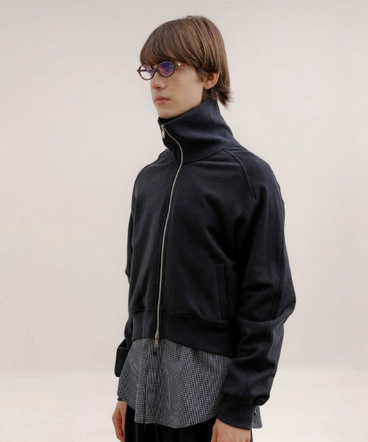 Zipper Stand Neck Short Jacket WN21568