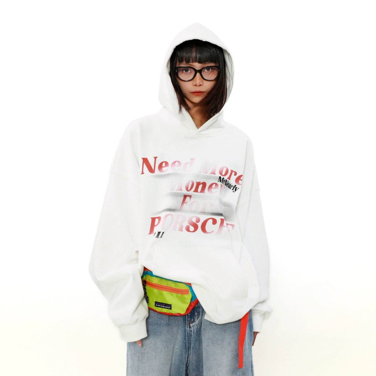 Letter Print Pullover Hoodie WN8346