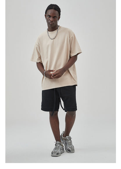 Vintage Dyed Oversize Short-sleeve T-shirt & Vintage Dyed Short Sweatpants Setup WN6631-K