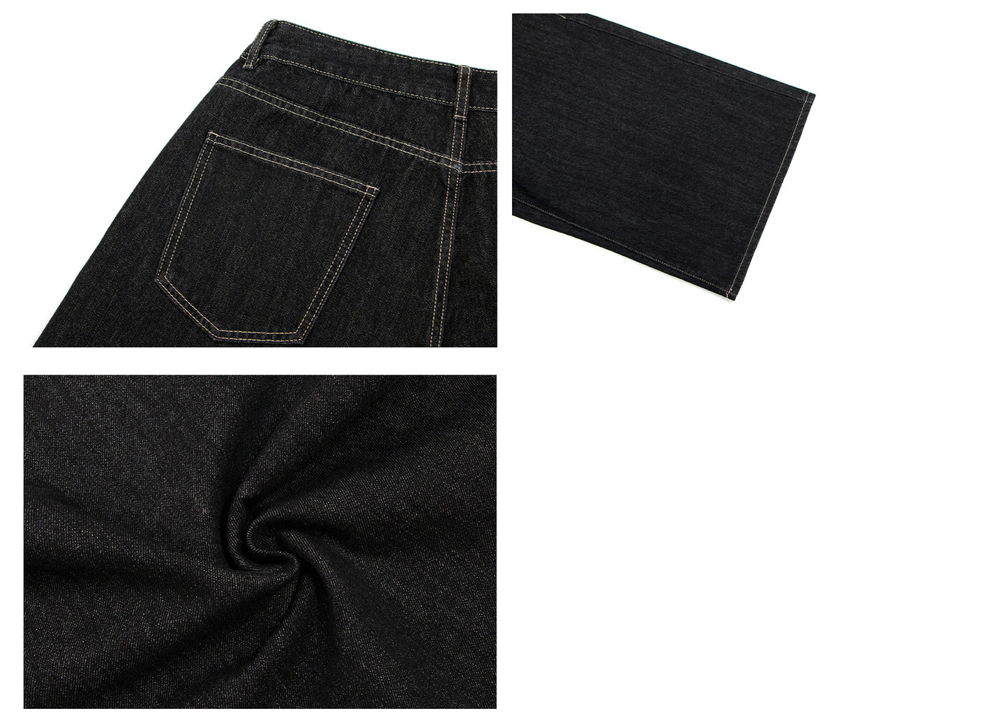 Raw Denim Wide Leg Half Jeans WN26405