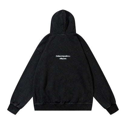 Letter Print Pullover Hoodie WN11208