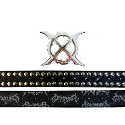 Logo Detachable Buckle Genuine Leather Belt WN17208