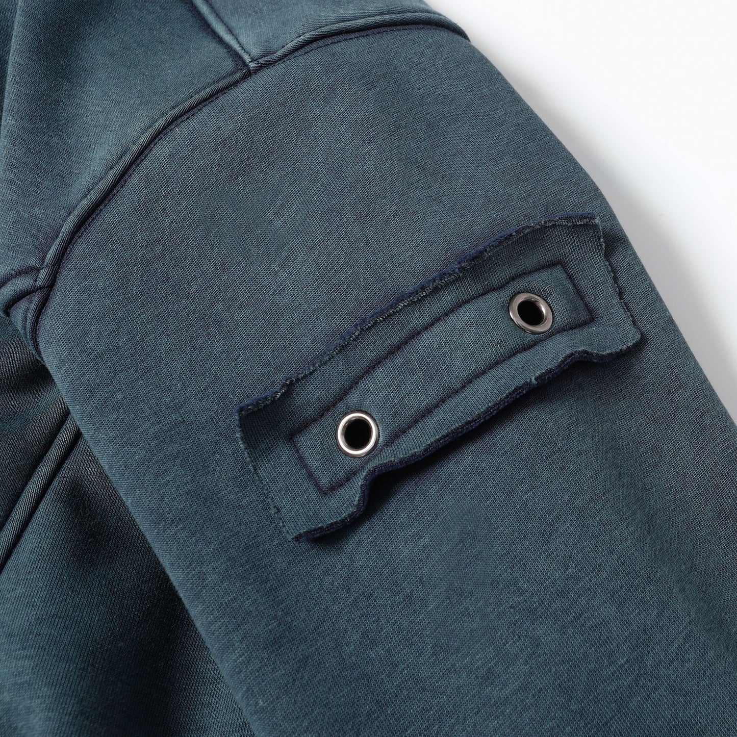 Washed Fleece-Lined Zipper Hoodie WN12652