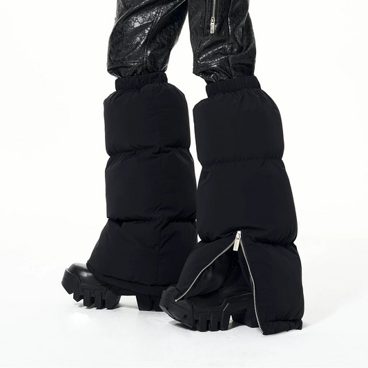 Fleece Lining Side Zipper Leg Warmers WN22700