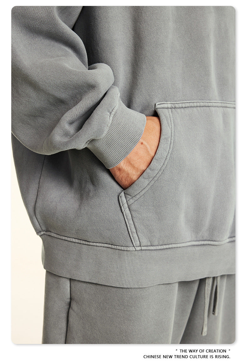 Washed Fleece Lining Oversize Hoodie WN9961