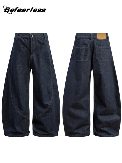 Panel Wide Leg Denim Jeans WN26279