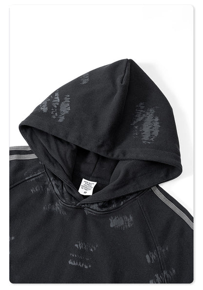 Brushing Paint Stripe Hoodie WN7899