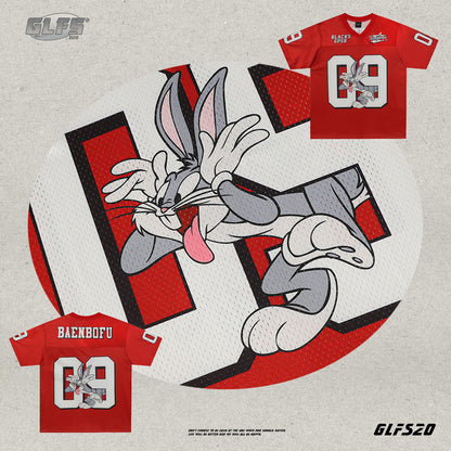 Sporty Mesh Cartoon V-Neck Short Sleeve T-Shirt WN26503