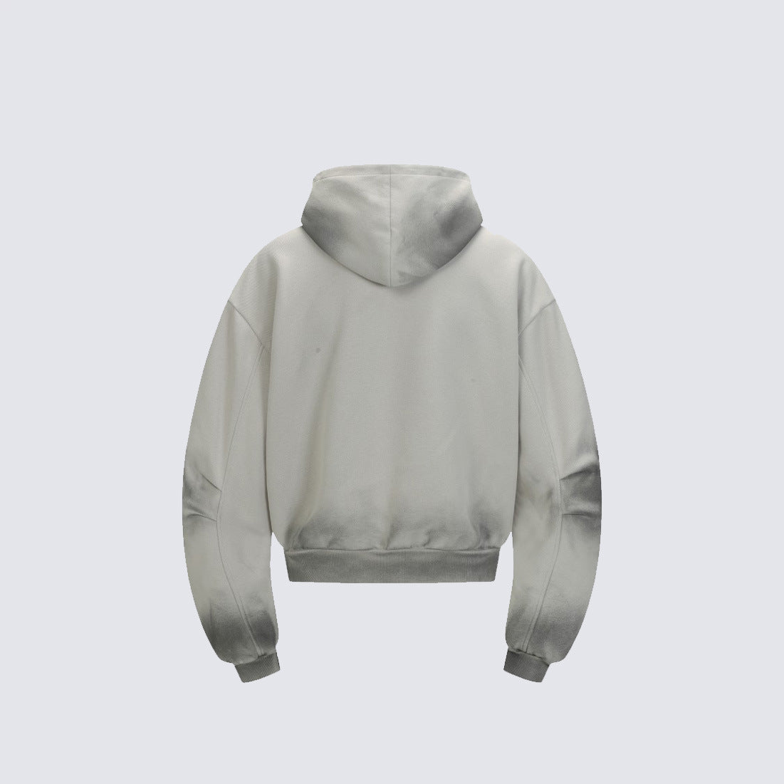 Tie-Dye Contrast Panel Half-Zip Hoodie WN28052
