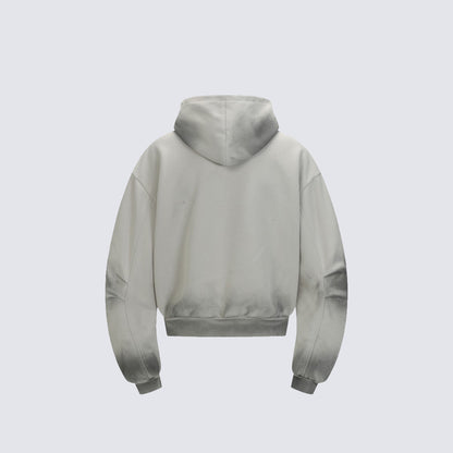 Tie-Dye Contrast Panel Half-Zip Hoodie WN28052