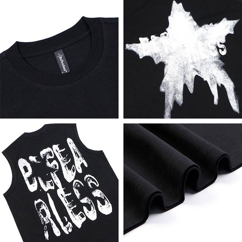 Graffiti Letter Sleeveless T-Shirt WN26222