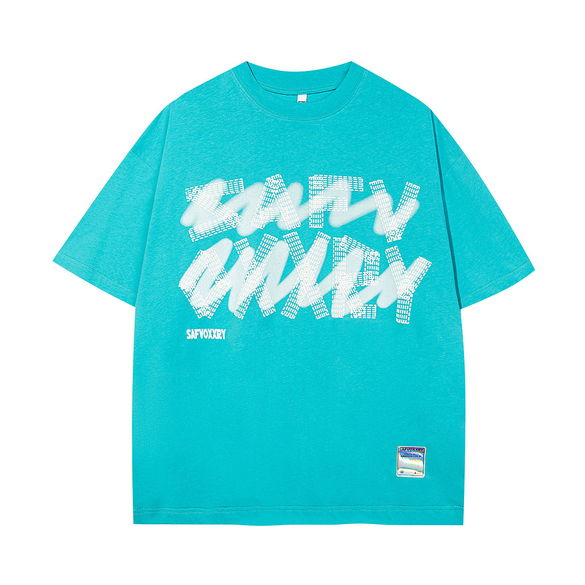 Foam Letter Print Short Sleeve T-Shirt WN25791