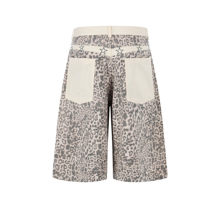 Leopard Star Pocket Half Pants WN25521