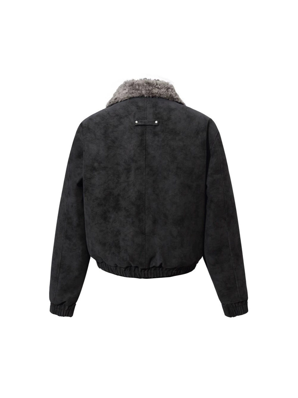 Fake Fur Trim Suede Quilting Jacket WN27914