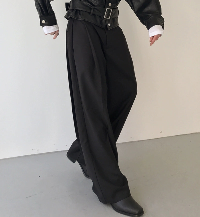 Plain Straight Trousers WN21667