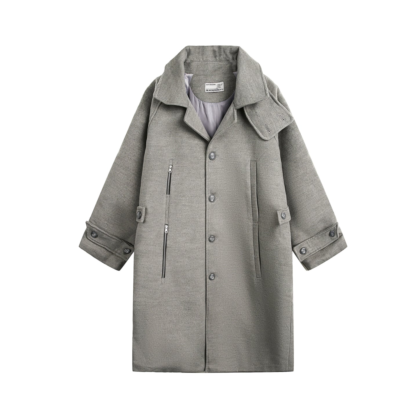 Oversize Stand Neck Coat WN9409