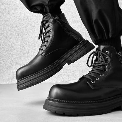 Chunky Platform Lace-Up Boots WN24515