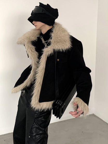 Fur Collar Design Thick Jacket WN9103