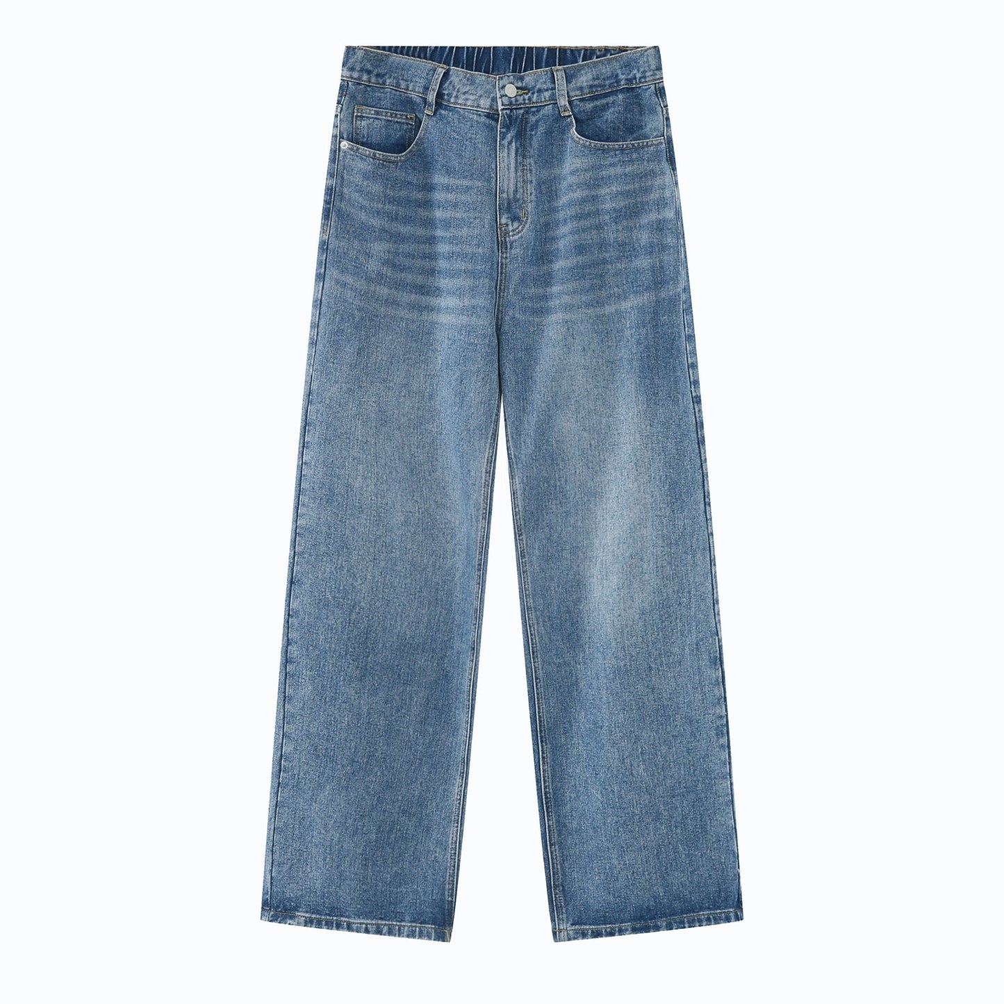 Washed Straight-Leg Denim Jeans WN9579