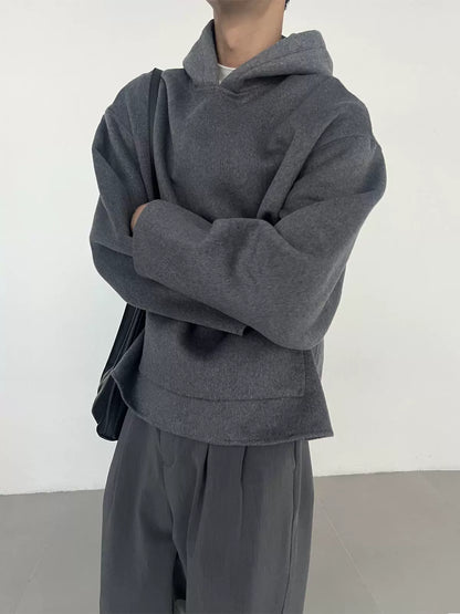 Wool Blend Oversize Lightweight Hoodie WN21586